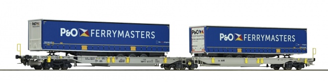 Articulated intermodal car of AAE<br /><a href='images/pictures/Roco/Roco-76420.jpg' target='_blank'>Full size image</a>